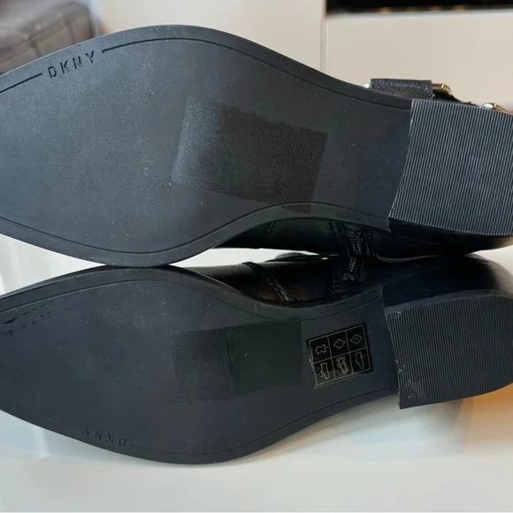 DKNY Mina Black Leather boots - Size 6.5 NEW! - Picture 12 of 13